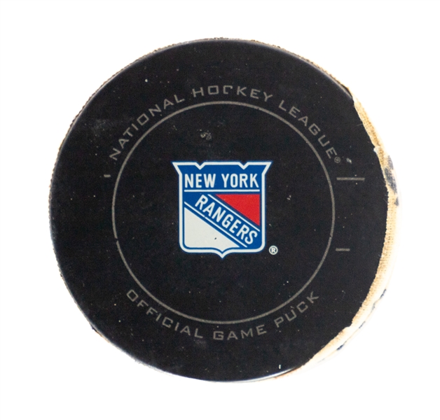 Steven Stamkos Tampa Bay Lightning February 14th 2010 Goal Puck with MeiGray LOA - Season Goal #35 of 51 / Career Goal #58 - Maurice "Rocket" Richard Trophy Season!
