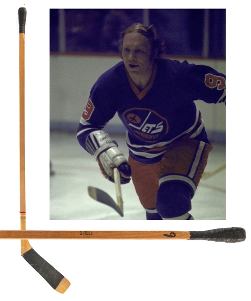Bobby Hulls 1973-74 WHA Winnipeg Jets Game-Used Stick with Great Provenance