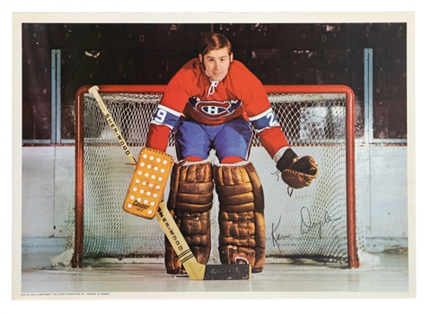 Early-1970s Pro Stars Publications Ken Dryden Montreal Canadiens Poster (Rookie Era)