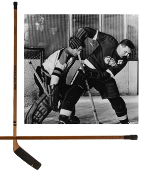 Sid Abels Late-1940s Detroit Red Wings Northland Pro Game-Used Stick 