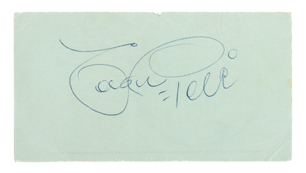 Soccer/Football Legend Pele Vintage Signature with Full Name "Edson Pele" with JSA Auction LOA