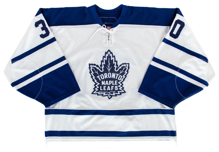 Jean-Sebastien Aubins 2006-07 Toronto Maple Leafs Game-Worn Third Jersey with LOA