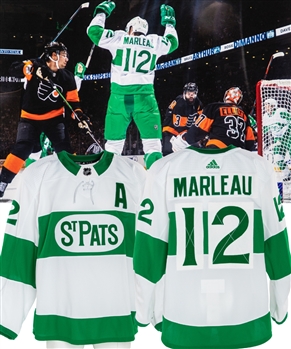 Patrick Marleaus 2018-19 Toronto Maple Leafs “Toronto St Pats” Game-Worn Alternate First Period Alternate Captains Jersey with Team COA