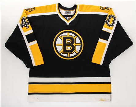 Mark Cornforth’s 1997-98 Boston Bruins Game-Worn Pre-Season Jersey with Team COA 