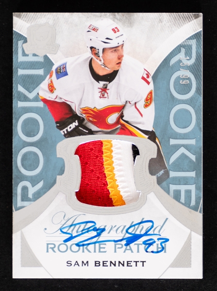 2015-16 Upper Deck The Cup Hockey Card #194 Sam Bennett Autographed Rookie Patch RPA #15/99