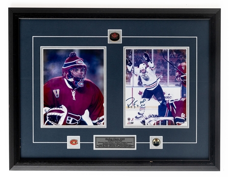 Hockey Hall of Famers and Stars Signed Framed Photo and Art Collection of 4 Including Glenn Hall, Corey Perry, Dave Bolland and Ryan Smyth