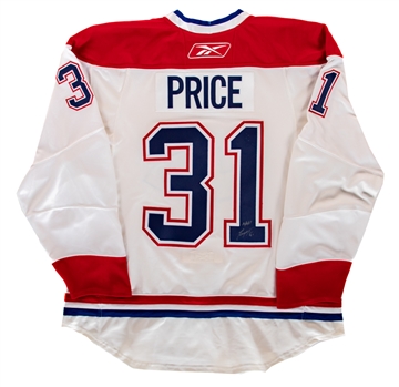 Carey Price Signed Montreal Canadiens Jersey with JSA Auction LOA - “10/10/07” Annotation