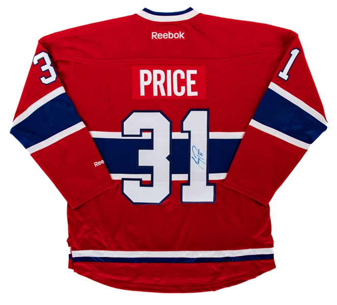 Carey Price Signed Montreal Canadiens Home Jersey with JSA Auction LOA