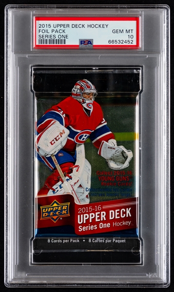 2015-16 Upper Deck Series One Hockey Pack - Graded PSA GEM MT 10 - Connor McDavid Rookie Card Year!