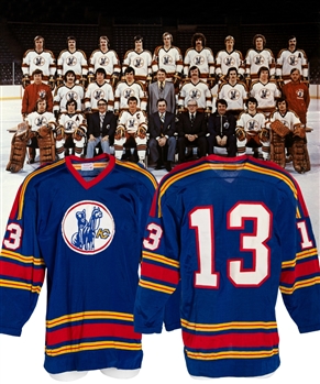 Robin Burns 1974-75 Kansas City Scouts Inaugural Season Game-Worn Jersey with LOA 