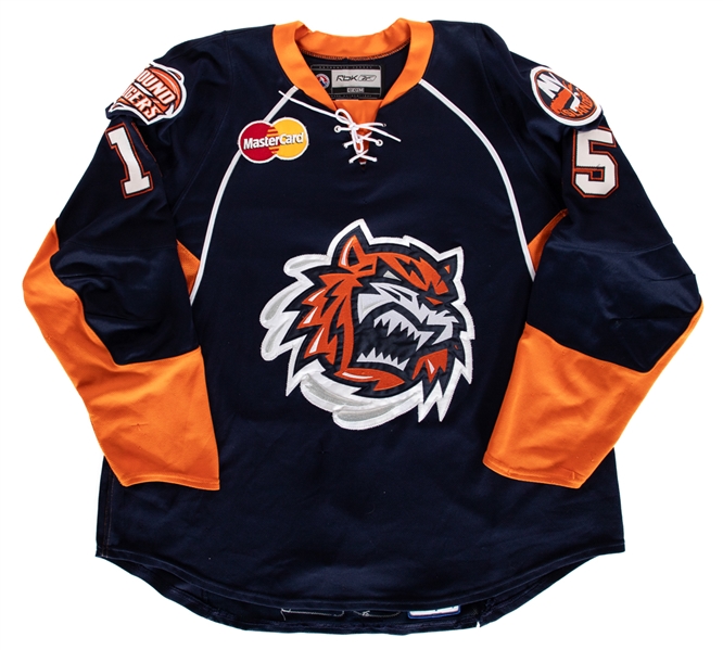Andy Sertichs 2007-08 AHL Bridgeport Sound Tigers Game-Worn Jersey with LOA