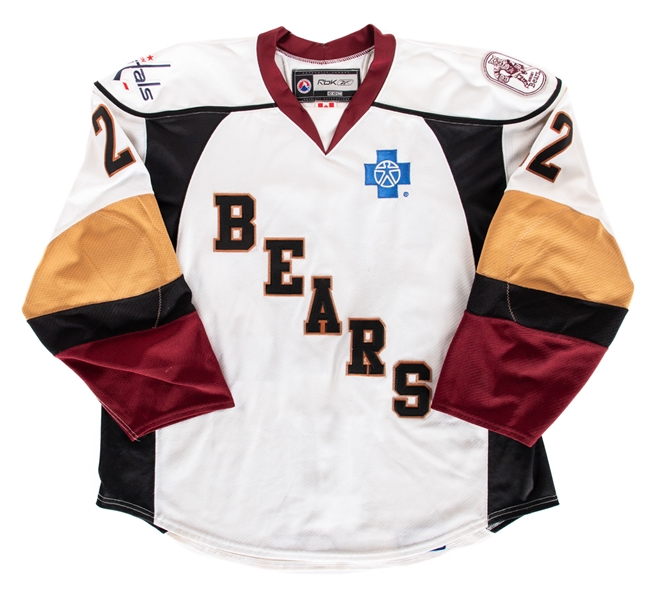 Francois Bouchards 2008-09 AHL Hershey Bears Game-Worn Rookie Season Jersey with LOA 