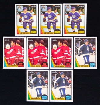 1987-88 (3) and 1988-89 (3) O-Pee-Chee Hockey Complete 264-Card Sets