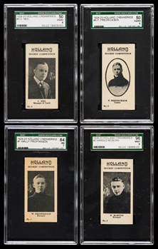 1924-25 Holland Creameries Graded Complete 10-Card Set - Includes the Elusive Short Print Card #9 C. Neil (Graded SGC VG/EX 4 - Highest Graded Example!)