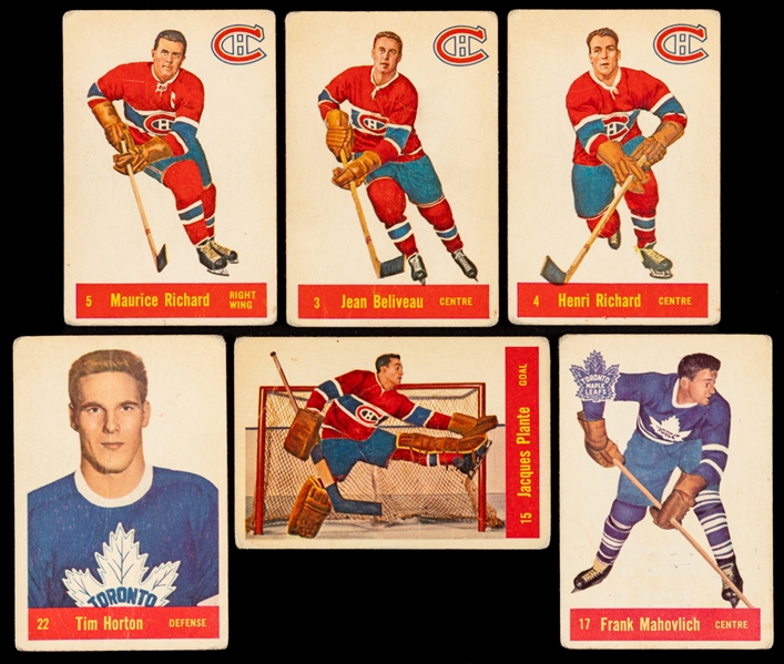 1957-58 Parkhurst Hockey Complete 50-Card Set