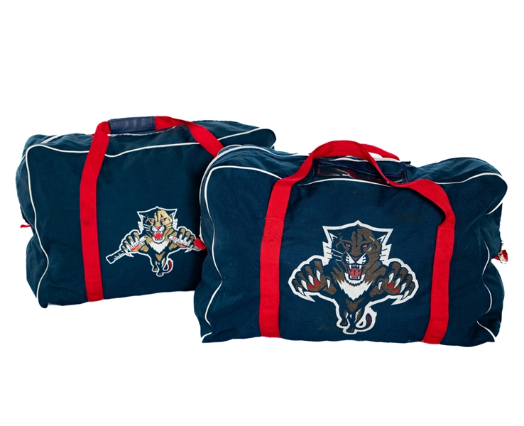 Florida Panthers Late-1990s/Early-2000s Coaches Equipment Bag Collection of 2