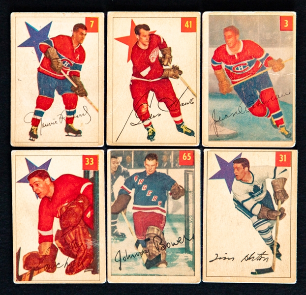 1954-55 Parkhurst Hockey Complete 100-Card Set