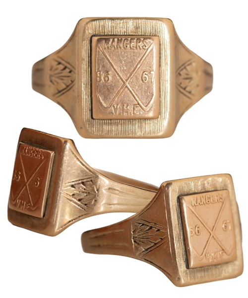 Marcel Dionnes 1966-67 Montreal East Rangers Championship Gold Ring