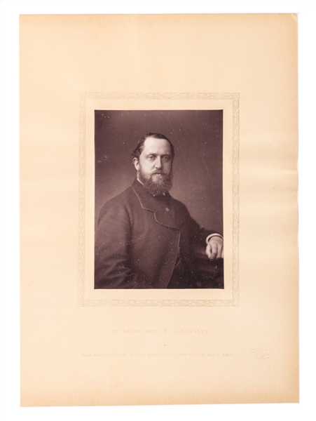 Superb 1881 Lord Stanley Cabinet Photograph (7" x 10")