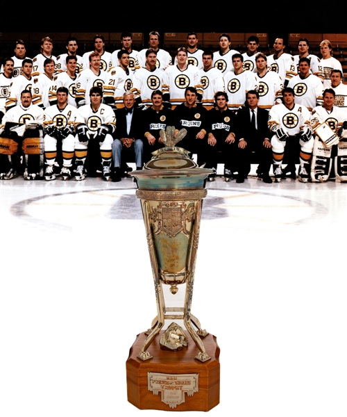 Tom Johnsons 1989-80 Boston Bruins Boston Bruins Prince of Wales Trophy (13")