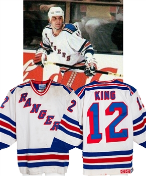 Kris Kings 1989-90 New York Rangers Game-Worn Jersey with Team LOA and MeiGray COR (Barry Meisel Collection)