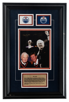 Wayne Gretzky and Bill Hunter Dual-Signed Limited-Edition Framed Photo Display (16" x 24")