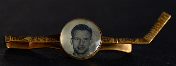 Ted Kennedy Circa 1950 Toronto Maple Leafs Bee Hive Premium Hockey Stick Tie Clip