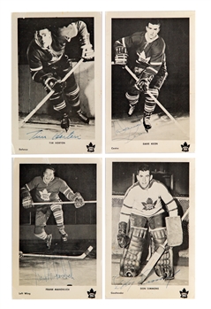 Maple Leafs 1960s Signed Postcards (11) Inc. Horton and Simmons with JSA LOAs