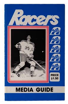 1978-79 WHA Indianapolis Racers Media Guide Featuring Wayne Gretzky