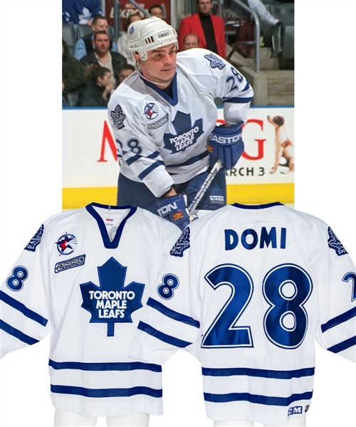 Tie Domis 1999-2000 Toronto Maple Leafs Game-Worn Jersey with Team LOA - NHL2000 and 2000 NHL All-Star Game Patches!