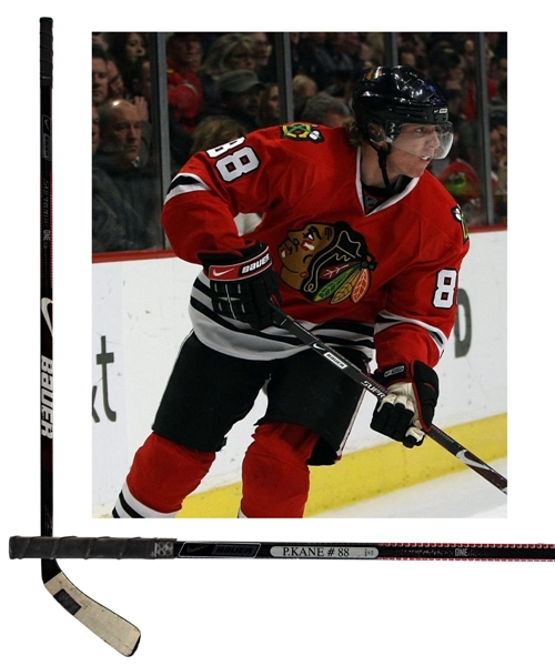 Patrick Kanes 2008-09 Chicago Blackhawks Signed Game-Used Bauer Supreme One95 Stick