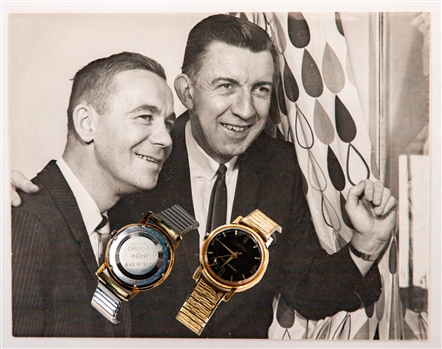 Max McNabs 1962-63 WHL Vancouver Canucks Watch and Additional Canucks Items Plus 1946-47 AHL Indianapolis Capitals and 1961-62 WHL San Francisco Seals Photos/Items with Family LOA