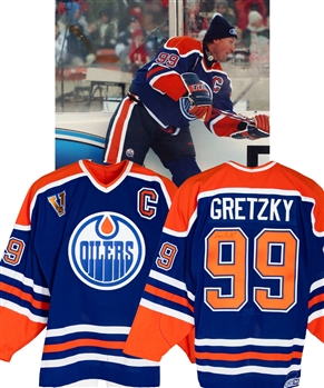 Wayne Gretzkys 2003 Edmonton Oilers Signed Heritage Classic MegaStars Game-Worn Jersey with LOAs - Photo-Matched!