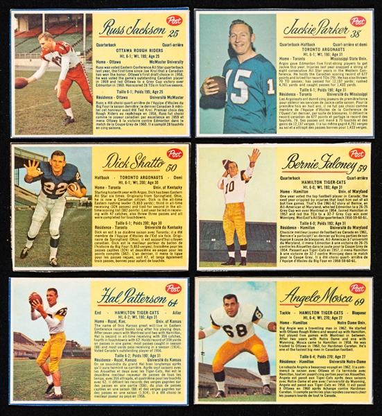 1963 Post CFL Football Complete 160-Card Set