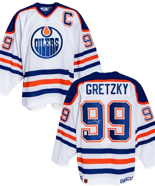 Wayne Gretzky Signed Edmonton Oilers Captains Jersey with WGA COA