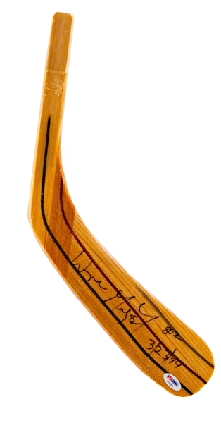 Wayne Gretzky Signed Easton Stick Blade with PSA/DNA LOA - 802 and 3/23/94 Annotations - NHL’s All-Time Leading Goal Scorer!
