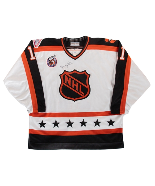 Mike Gartner 1993 NHL All-Star Game Signed Wales Conference Vintage Pro Replica Jersey