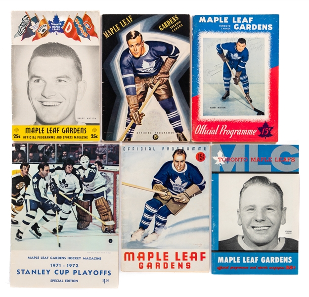 Toronto Maple Leafs 1940s to 1980s Hockey Programs (43)