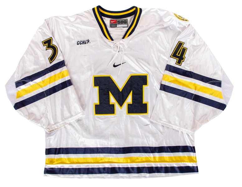 Noah Ruden’s 2002-03 NCAA University of Michigan Wolverines Game-Worn Jersey with LOA