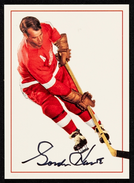 1994 Parkhurst Missing Link Autograph Hockey Card #A-1 Gordie Howe (009/956)
