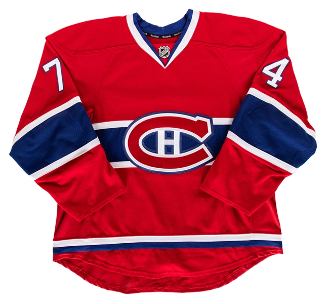 Alexei Emelins 2011-12 Montreal Canadiens Signed Game-Worn Jersey with Team LOA - 