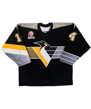 Milan Krafts 2000-01 Pittsburgh Penguins "Game ONe Japan" October 8th 2000 Game-Worn Jersey with Penguins LOA