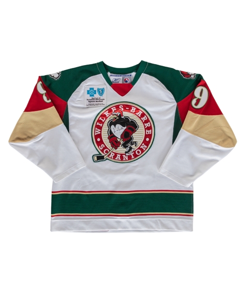 Connor James 2007-08 AHL Wilkes-Barre Scranton Penguins "Christmas" Signed Game-Worn Jersey