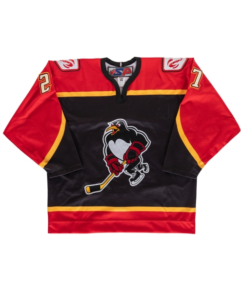 Patrick Boileaus 2003-04 AHL Wilkes-Barre Scranton Penguins Signed Warm-Up Worn Jersey