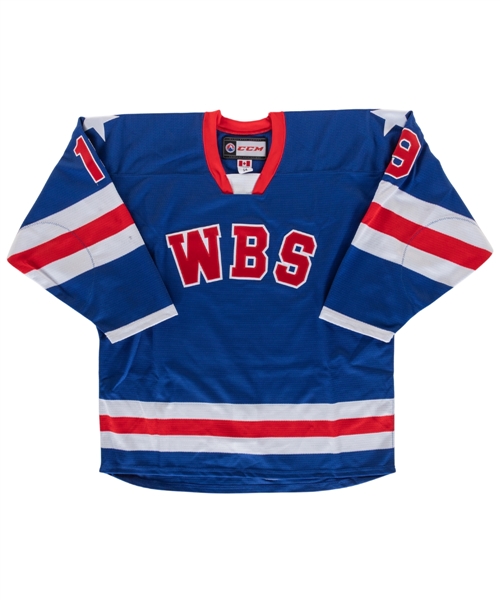 Alex Nylanders 2021-22 AHL Wilkes-Barre Scranton Penguins "Military Appreciation Night" Olympic-Themed Game-Worn Jersey with Team LOA