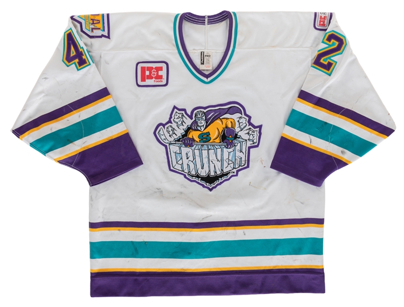 Peter Schaefers 1996-97 AHL Syracuse Crunch Game-Worn Jersey