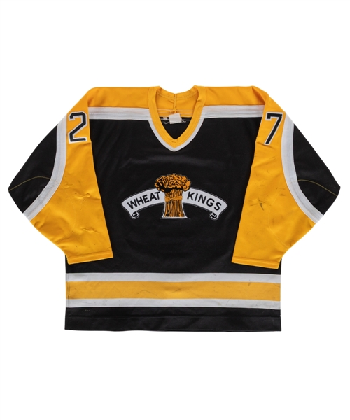 Peter Schaefers 1994-95 WHL Brandon Wheat Kings Game-Worn Jersey with Team LOA