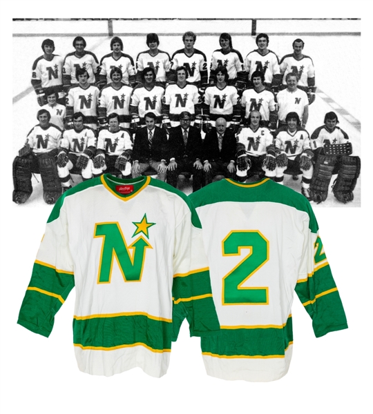 Barry Gibbs 1974-75 Minnesota North Stars Game-Worn Jersey with LOA