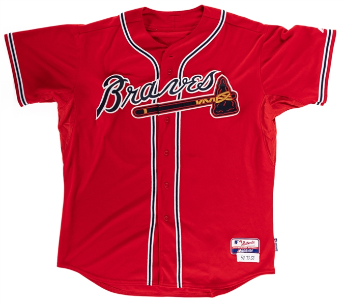Fredi Gonzalezs 2013 Atlanta Braves Game-Worn Jersey - MLB Authenticated!
