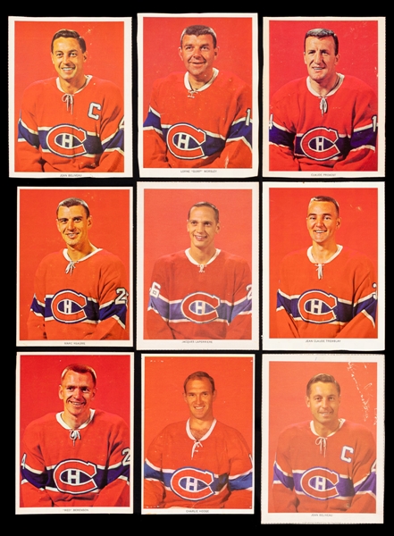 1963-65 Chex Cereal Hockey Photos (34) Including Glossy Paper Variations Photos (7)